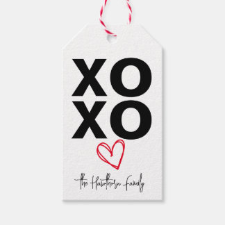 XO gepersonaliseerd cadeau Label Cadeaulabel