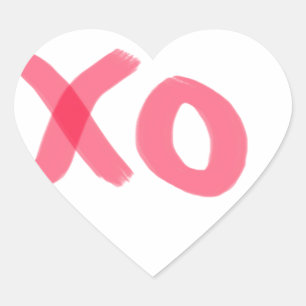 xo hart sticker