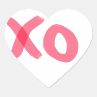 xo hart sticker