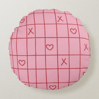XO Hartjes Rond Kussen