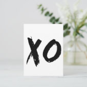 XO-penseel minimaal Briefkaart (Staand voorkant)