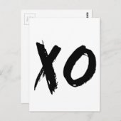XO-penseel minimaal Briefkaart (Voorkant / Achterkant)