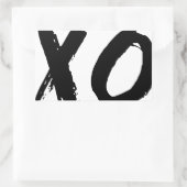 XO-penseel minimaal Rechthoekige Sticker (Tas)