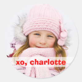 XO Ronde sluitsticker 1 Ronde Sticker
