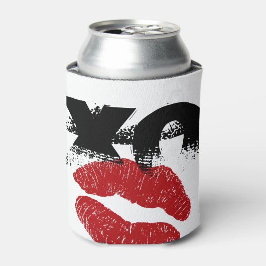 XO XO kus me retro blikkoeler / BBQ, leuke feestje Blikjeskoeler (Blikje Voorkant)