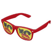 XO XO m'embrasser rétro Shades / Fun Party Lunette (Angulaire)