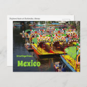 Xochimilco Mexico Briefkaart (Voorkant / Achterkant)