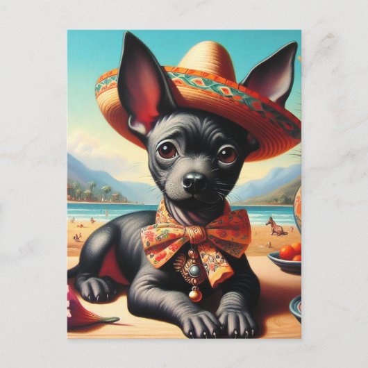  Xoloitzcuintle Briefkaart (Voorkant)