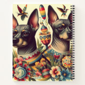  Xoloitzcuintle Illustratie Notitieboek (Achterkant)