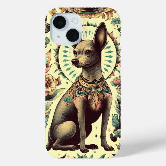  Xoloitzcuintle naadloos Case-Mate iPhone Case (Achterkant)