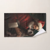 Xoloitzcuintli avec Noël Festif du Père Noël (Serviette à main)