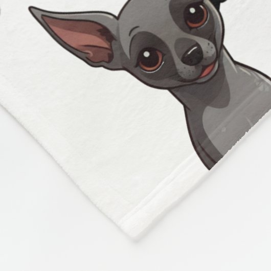 Xoloitzcuintli Botten en poten afdrukken Fleece Deken (Hoek)