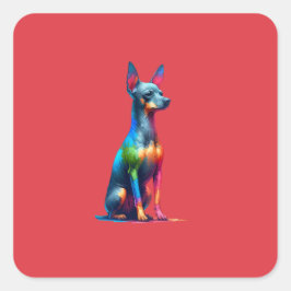 Xoloitzcuintli Dog Vierkante Sticker
