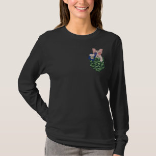 Xoloitzcuintli-dosis in een militair zakje met G T-shirt