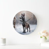 Xoloitzcuintli Laat het sneeuwen Kerstmis Grote Klok (Huis)