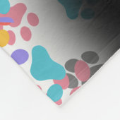 Xoloitzcuintli Paws Afdrukken Fleece Deken (Hoek)