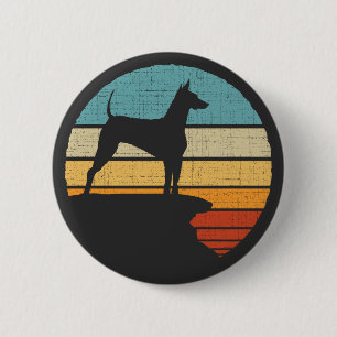 Xoloitzcuintli Retro 60s 70s Hondenliefhebber Eig Ronde Button 5,7 Cm