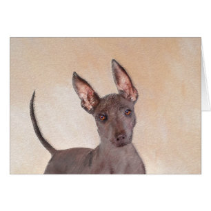 Xoloitzcuintli schilderen - Kute Original Dog Art