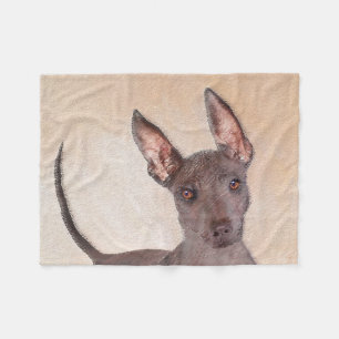 Xoloitzcuintli schilderen - Kute Original Dog Art Fleece Deken