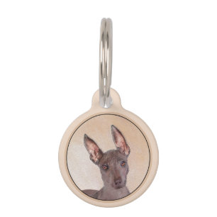 Xoloitzcuintli schilderen - Kute Original Dog Art Huisdierpenning