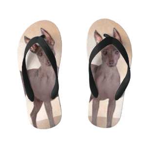 Xoloitzcuintli schilderen - Kute Original Dog Art Kinder Teenslippers