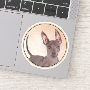 Xoloitzcuintli schilderen - Kute Original Dog Art Sticker