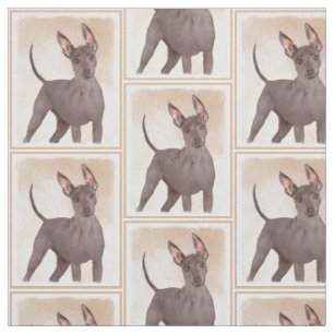 Xoloitzcuintli schilderen - Kute Original Dog Art Stof