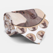 Xoloitzcuintli schilderen - Kute Original Dog Art Stropdas (Opgerold)