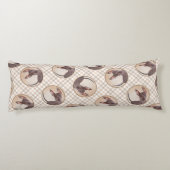 Xoloitzcuintli schilderij Haarloze Lever Rode Hond Lichaamskussen (Achterkant)