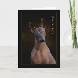 Xoloitzcuintli-Wenskaart Kaart