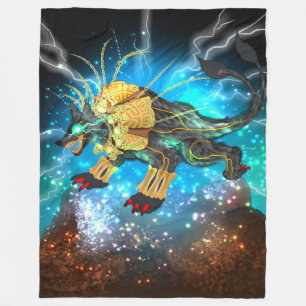 Xolotl de Aztec God Fleece Deken
