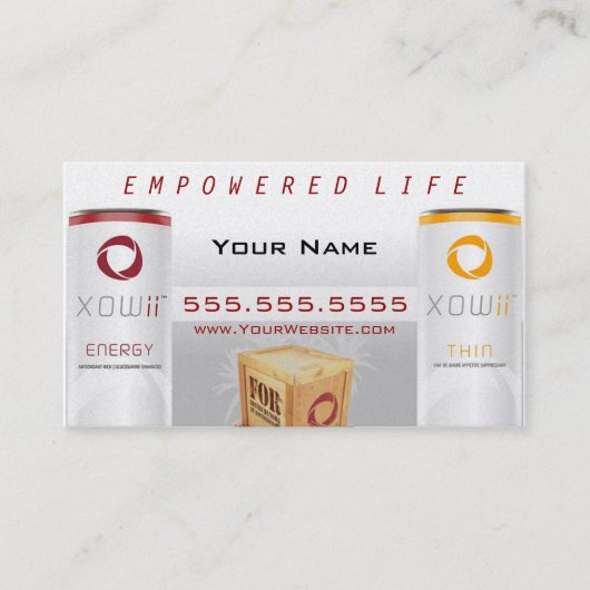 Xowii Distributor Visitekaartje (Voorkant)