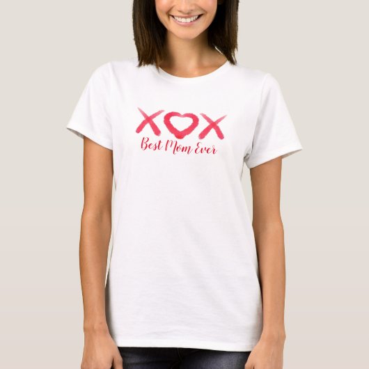 Xox, liefde, kussen, valentijn design, mam design t-shirt (Voorkant)
