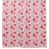 XOXO & Always Be Mine  Douchegordijn (Voorkant)