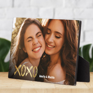 XOXO Best Friends Gold Script BFF Foto Fotoplaat
