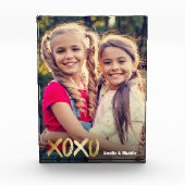 XOXO Best Friends Photo Gold Script BFF Fotoblokken (Voorkant)