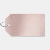 XOXO Blush Pink | Hand Letterig penseelscript Cadeaulabel (Achterkant Horizontaal)