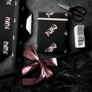 XOXO Blush Pink   Hand Letterig penseelscript Cadeaupapier