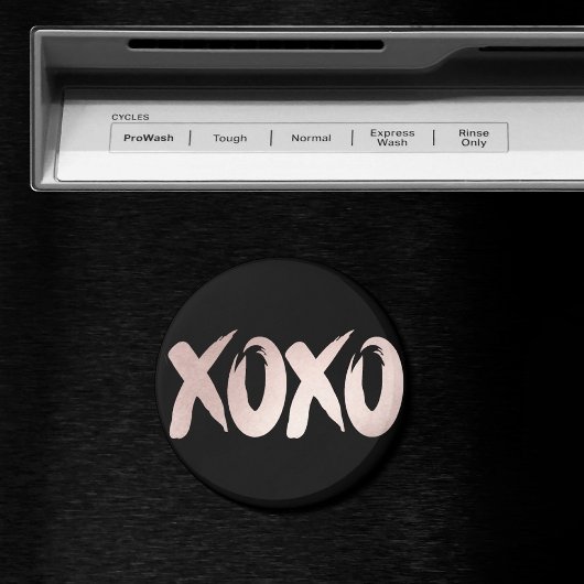 XOXO Blush Pink | Hand Letterig penseelscript Magneet