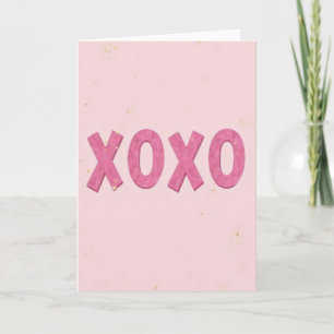 Xoxo Blush Roze Kaart
