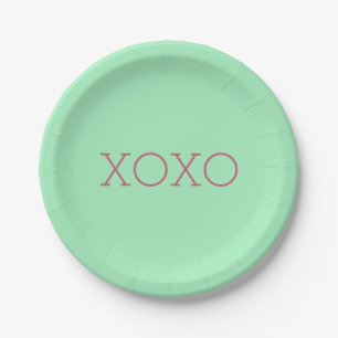 XOXO-Borden Papieren Bordje