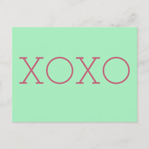 XOXO-Briefkaart Briefkaart