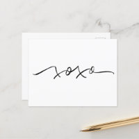 XOXO-briefkaart