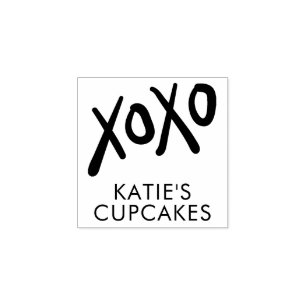 XOXO BUSINESS modern leuk stijlvol handgetekend Rubberstempel
