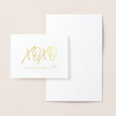 XOXO | Carte Gold Heart Valentine's Day (Affichage)
