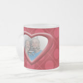 XOXO Coeurs et baisers Photo Mug personnalisable (Devant gauche)