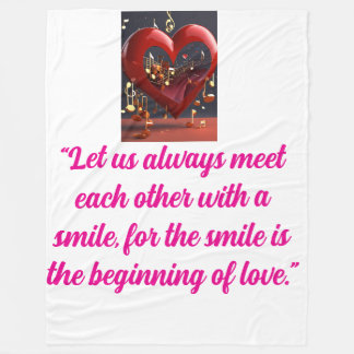 "XOXO Cosy: zachte en romantische dekens" Fleece Deken