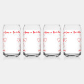 XOXO de Saint-Valentin aux coeurs rouges | (Gauche)