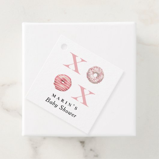 XOXO Donut Bedankjes Labels (In situ)