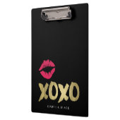 XOXO Faux Gold en Roze Lips | Zwart Klembord (Links)